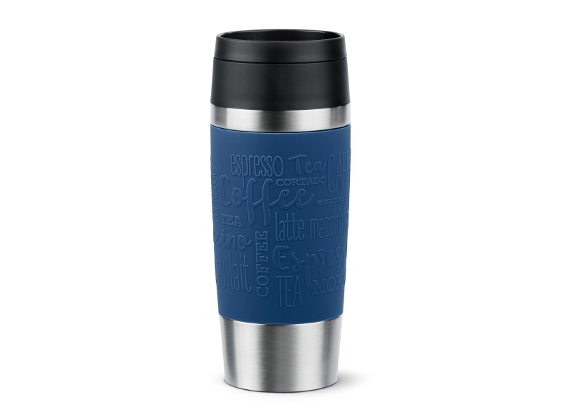 emsa Isoleret krus TRAVEL MUG Classic, 0,36 L., mørkeblå, høj kvalitet, vakuumisoleret krop i rustfrit stål, kan skylles - 1 stk (N20203)