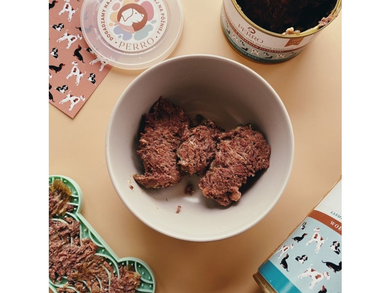 Perro Beef With Parsley Root - Vådt Hundefoder - 850G