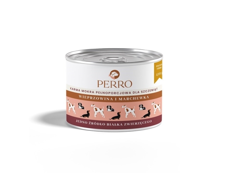 Perro Junior Pork With Carrot - Nassfutter Für Hunde - 410 G