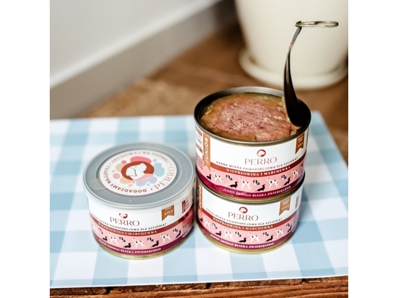 Perro Junior Pork With Carrot - Vådt Hundefoder - 410G