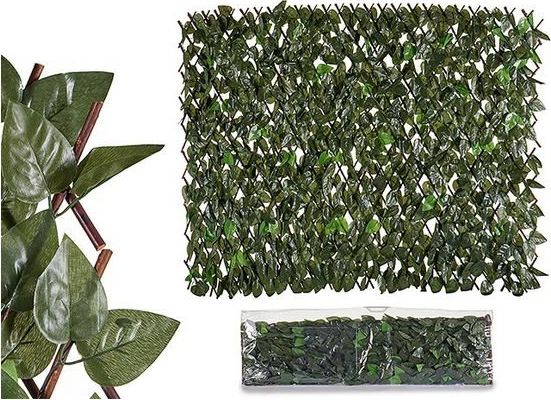 Ibergarden dekorativ plantefarve grøn plast (200 x 4 x 100 cm)