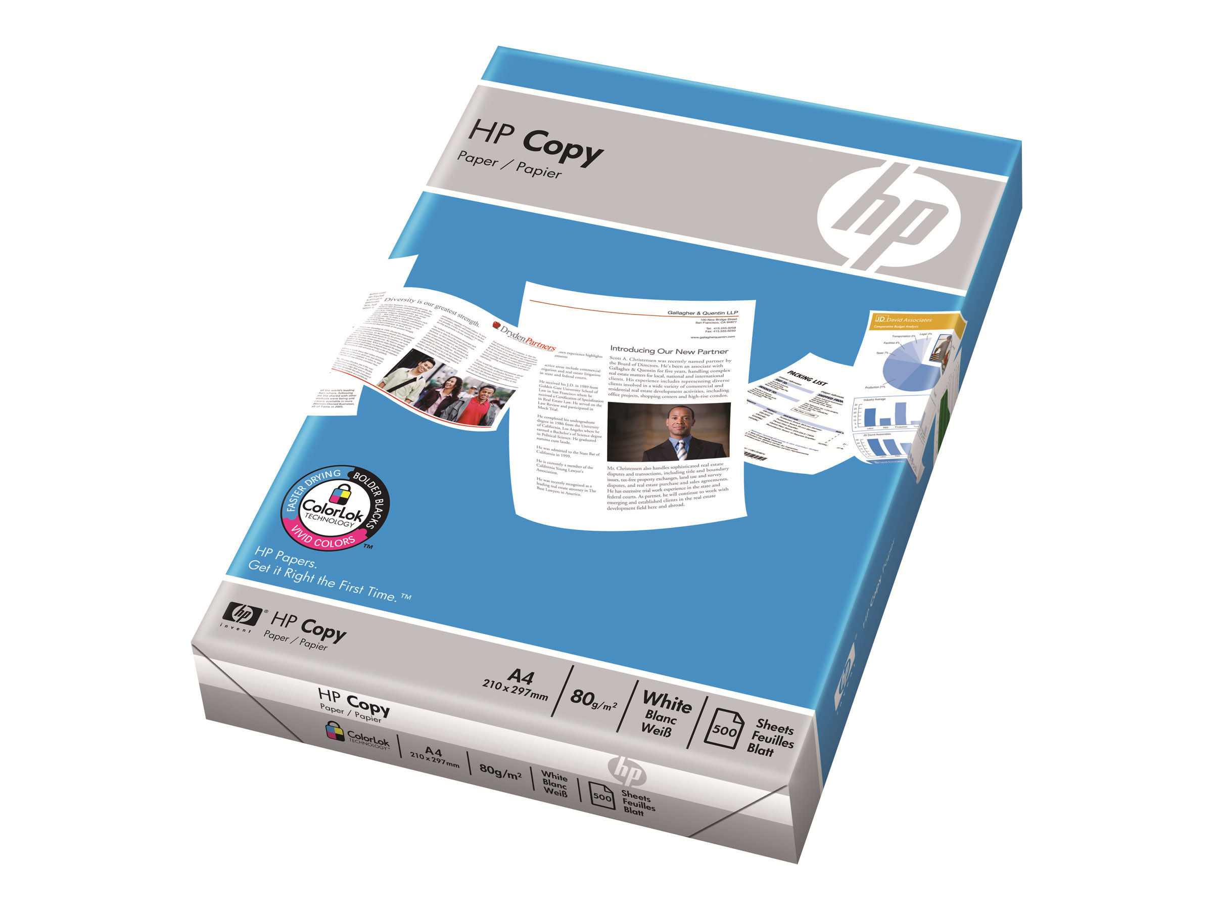 ComputerSalg.dk HP Copy Paper A4 (210 x 297 mm) 80 g/m² 500 stk