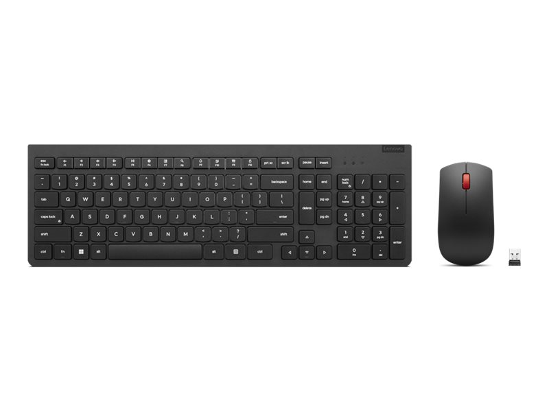 Lenovo Essential Wireless Combo Gen 2 Sats Med Tangentbord Och Mus Trådlös 2.4 Ghz Qwerty Brittisk Svart