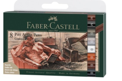 Faber-Castell 167172, 8 färger, Svart, Brun, Grå, Orange, Vit, Multifärg, Rund, Plast, Vuxna och barn | Skrivredskap - Blyertspennor & pencils - Stift | GameStuff