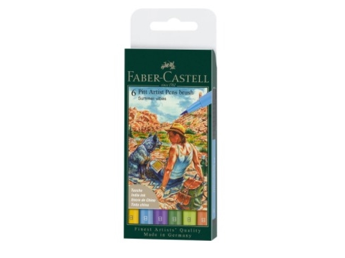 Faber-Castell 167178, 6 färger, Blå, Grön, Orange, Gul, Multifärg, Rund, Plast, Vuxna och barn | Skrivredskap - Övriga skrivredskap | GameStuff