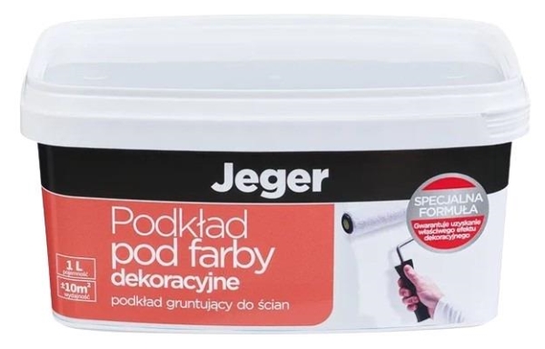 Emalje Jeger PRIMER FOR DECO PAINTS, hvid, 1 l