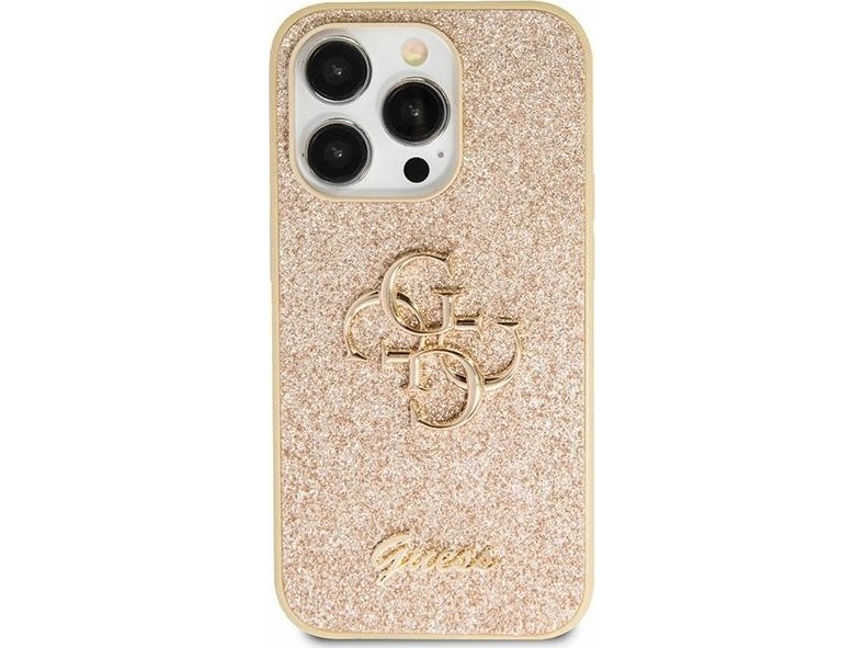 Guess Guhcn61hg4sgd Hülle Für Iphone 11 / Xr - Gold Glitter Script Big 4G