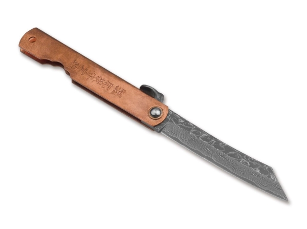 Higo Irogane Damascus Knife