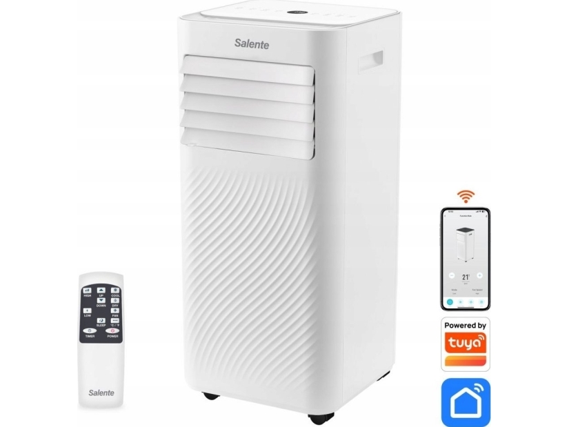 Oro kondicionierius Evolveo Salente SummerICE9, išmanusis mobilusis oro kondicionierius, 9000 BTU, WiFi + Bluetooth, nuotolinio valdymo pultas