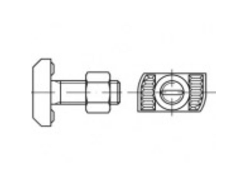 Alstertaler Schrauben & Präzisionsteile 889438100160125 Hammerkopfschrauben M16 125 Mm 88943 Stahl Verzinkt (25 Stk.)