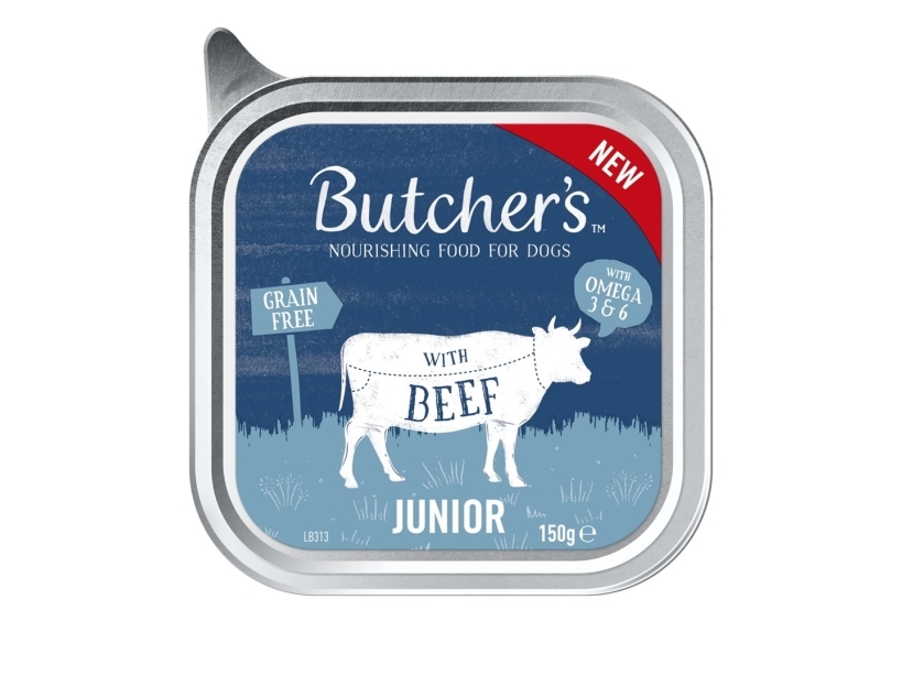 Butcher's Butcher's Original Junior Mix Flavours Hvalpefoder Pate 4 X 150 G