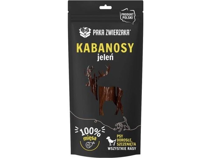 Paka Zwierzaka Paka Zwierzaka- Hirsch Kabanosy 3 Stück (80G)