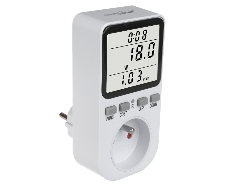 Greenblue Energiemessgerät Gb364 E, Wattmeter, Typ E, 220–240V Ac 50Hz, Max. Last 16A, Ip20, Integrierte Batterie