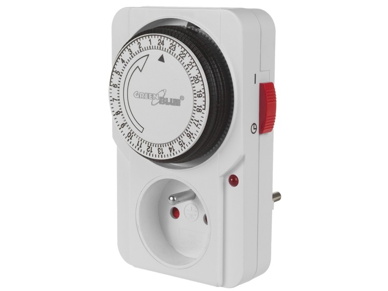 Greenblue Timer - Greenblue Mekanisk Timer, 48 Programmer, Maks. Belastning 16A, Ip20, Gb360 E