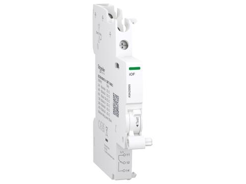 Schneider Electric Acti9 Signal Kontakt Iof 1Oc 100Ma Til 6A For Ic60 Dobbelt Terminal Skrueklemme Top, 24...415V Ac & 24...130V Dc