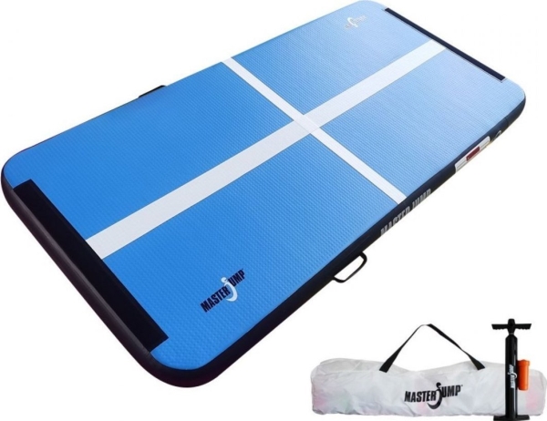 Master uppblåsbar gymnastikmadrass MAS-B858 200 cm x 100 cm x 10 cm blå | Baby & barn - Möbler - Sängar och madrasser | GameStuff