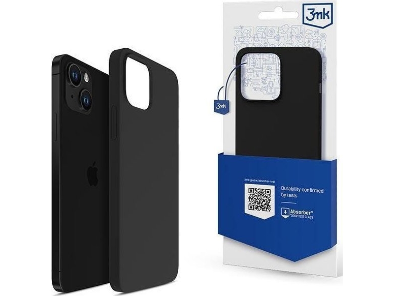 3Mk Silicone Case, Iphone 14 Plus, Sort