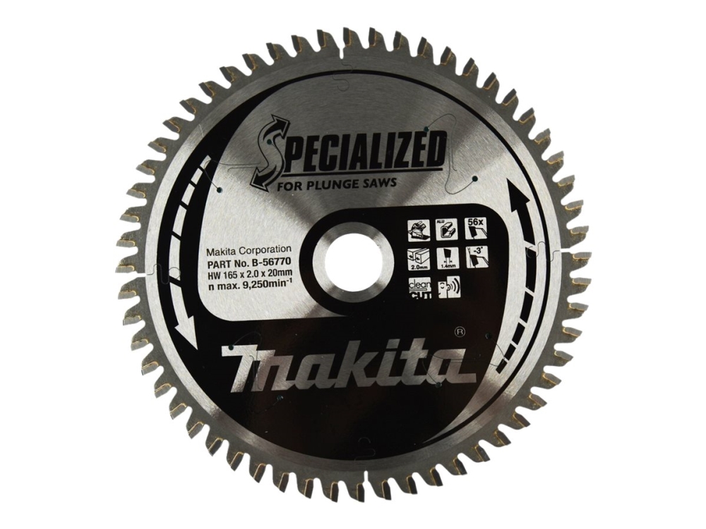 Makita Specialized - Stiksavsklinge - For Aluminium - 165 Mm - 56 Tænder