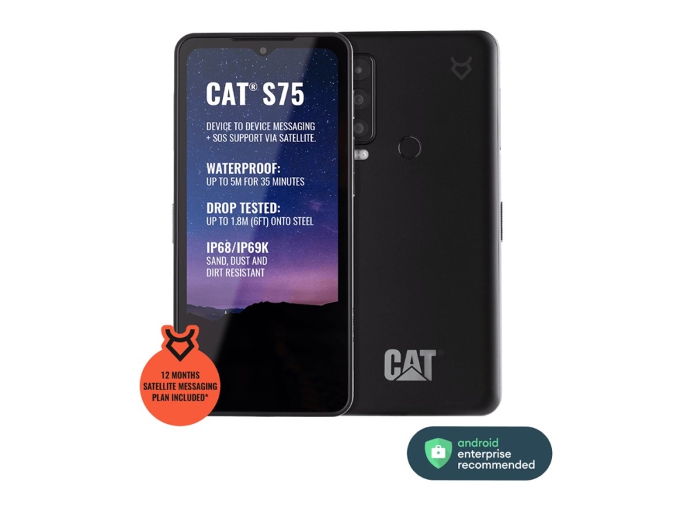 CAT S75 Dual Sim 6/128 GB, Android, svart | Tele & GPS - Mobiltelefoner - Android | GameStuff