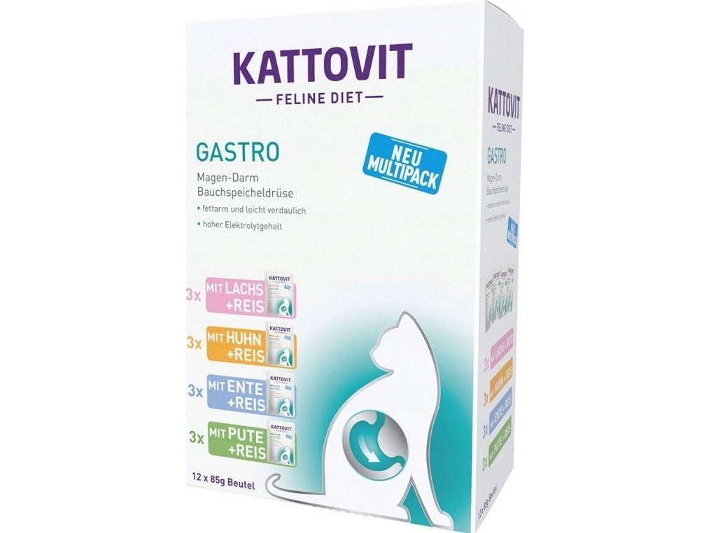 Kattovit Gastro Futter-Set Für Magen-Darm (12X85g)