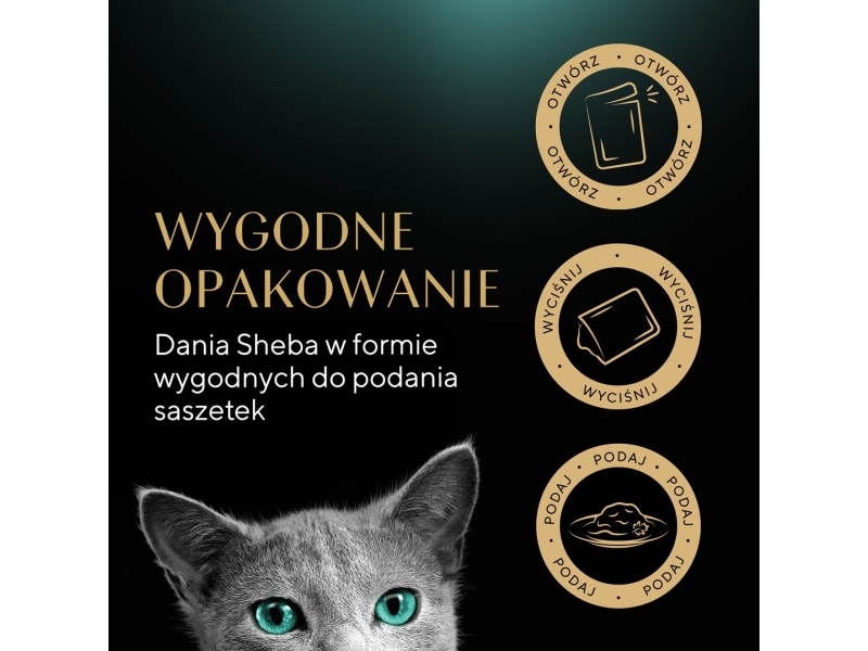 SHEBA Selection Select Slices Fjerkræsmag - vådfoder til katte - 40 x 85g