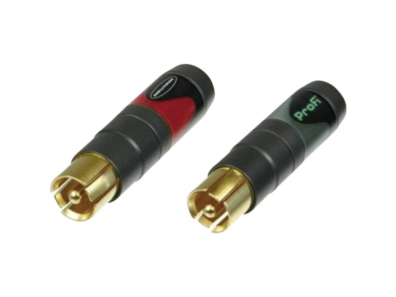 2-Flüglig Phono-Nic Neutrik Nf2cb2 Sort/Rød 2 Stk