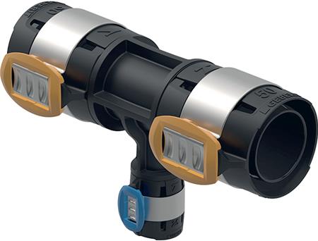 Geberit Flowfit T-Stück Reduziert: Ppsu, D=50Mm, D1=32Mm, D2=50Mm