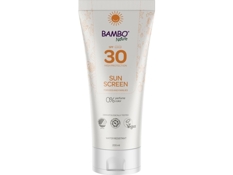 Sollotion, Bambo Nature, 200 Ml, Uva- Og Uvb-Beskyttelse, Spf 30 - (6 Stk.)