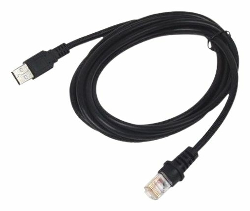 Datalogic - Usb / Strøm Kabel - Usb - 1.2 M - Sort - For Datalogic Wlc4190, Wlc4190-Hc Gryphon I Gbt4200, Gd4220, Gd4290, Gm4200