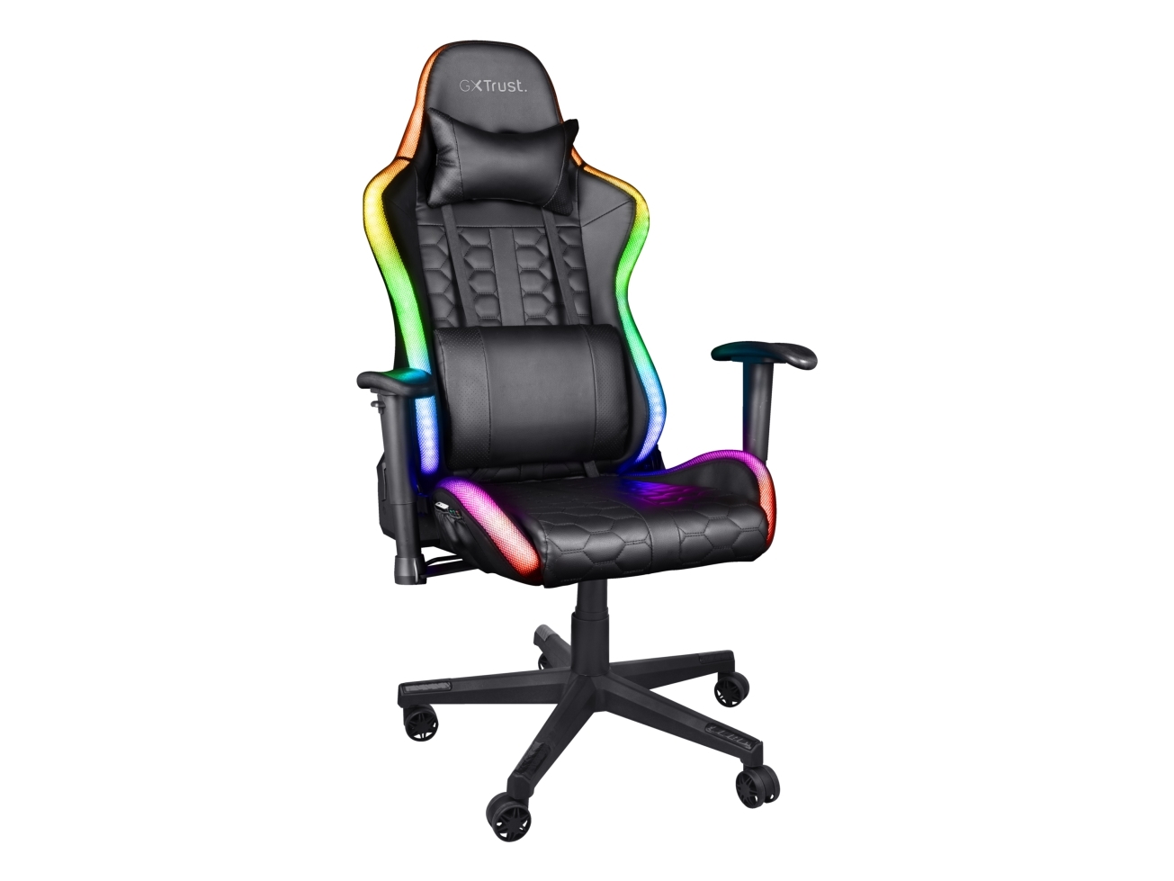 Trust Gxt 716 Rizza, Universal Gamingstol, 150 Kg, Polstret Sæde, Polstret Ryglæn, Universel, 155 Cm