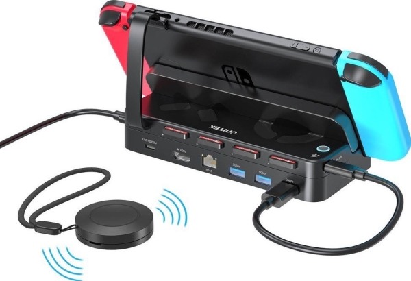 Unitek Unitek Dockingstation Für Nintendo Switch, Pd 100W, Hdmi 4K, Rj-45, Kartenleser