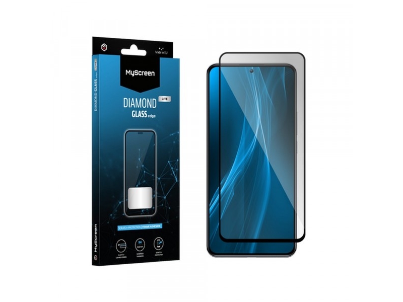 Myscreen Diamond Glass Lite Edge Full Glue Juodas Apsauginis Stiklas Apple Iphone 13/13 Pro 6.1"