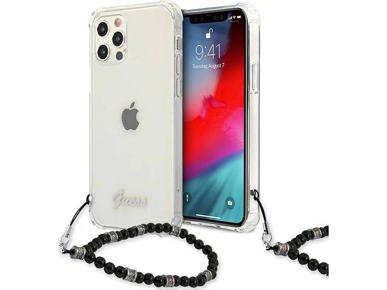 Guess Guhcp12lkpsbk Iphone 12 Pro Max 6,7" Transparentes Hardcase - Black Pearl