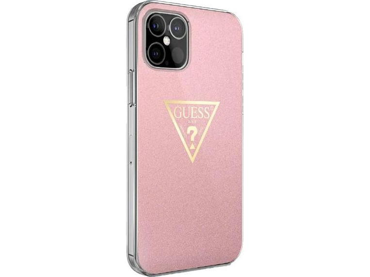Guess Guhcp12spcumptpi Iphone 12 Mini 5,4" Pink/Pink Hardcase Metallic Collection