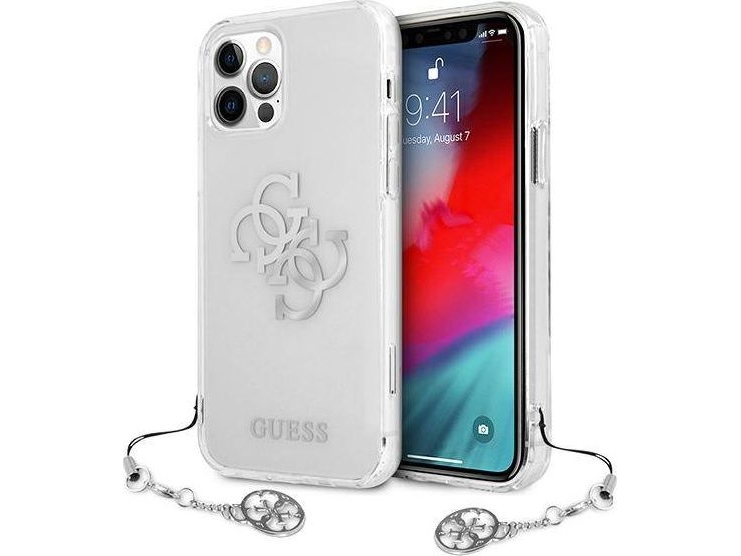 Guess Guhcp12lks4gsi Iphone 12 Pro Max 6,7" Transparentes Hardcase 4G Silver Charms Collection