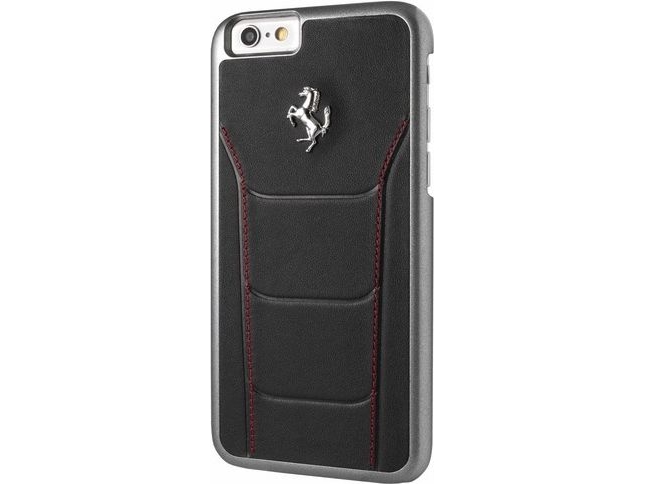 Ferrari Fesehcp6bkr, Cover, Apple, Iphone 6/6S, 11,9 Cm (4.7"), Sort, Rød, Sølv