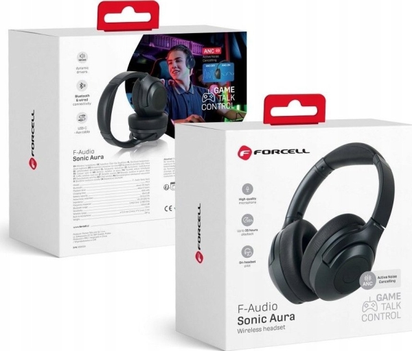 Forcell Hovedtelefoner Forcell F-Audio Trådløse Hovedtelefoner Anc Sonic Aura Sort