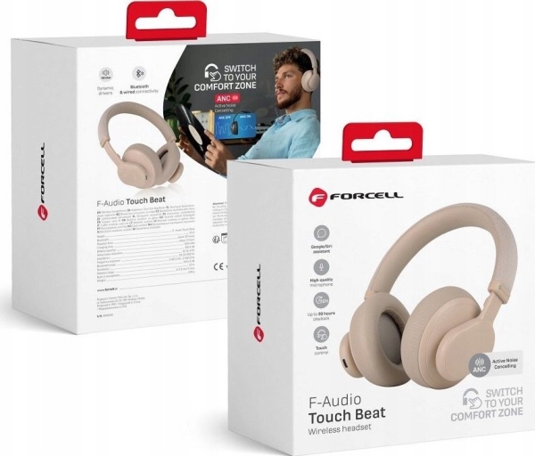 Forcell Hovedtelefoner Forcell F-Audio Trådløse Hovedtelefoner Anc Touch Beat Pink
