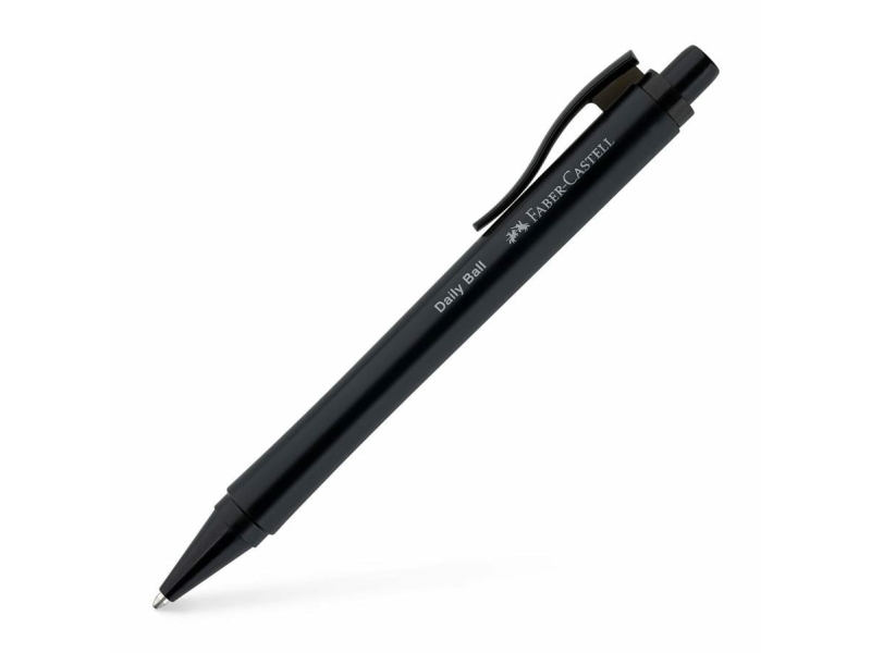 Faber-Castell Daily Ball XB, Clips, Clip-on sisäänvedettävä kuulakärkikynä, uudelleentäytettävä, sininen, 1 kpl