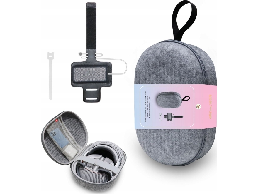 JYS 3-i-1 etui/cover til VR-briller, etui/kuffert, Apple Vision Pro-strop (Jys-app002)