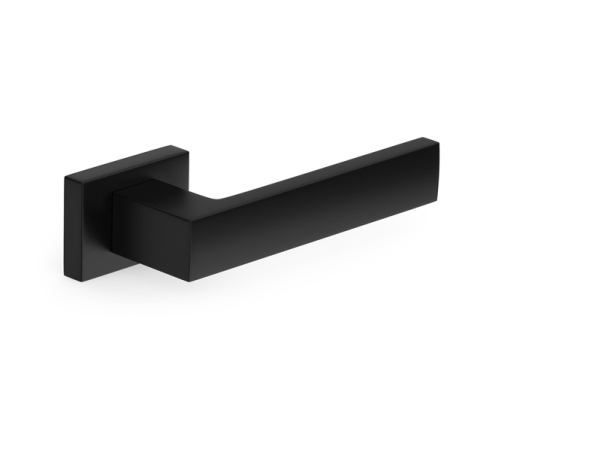 Metal_Bud Door handle, indoor Metal-Bud SQ Black CUBE RT, black | Huset - Inredning - Dörrhandtag | GameStuff
