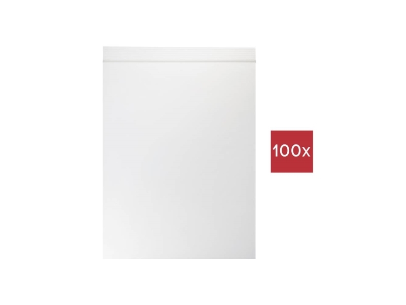 TRU COMPONENTS Tryklukningspose uden tekstlabels (L x B) 250 mm x 180 mm Transparent Polyethylen 100 stk