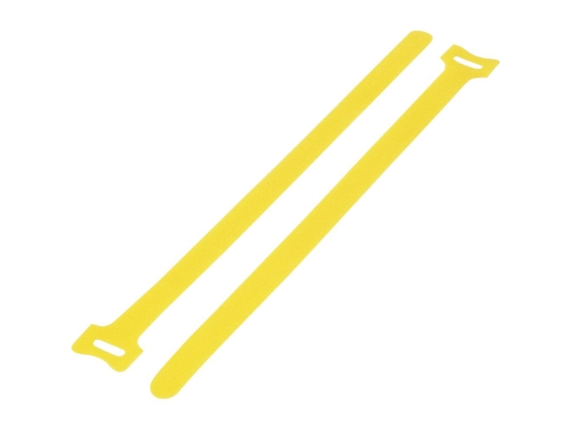 Tru Components Tc-12355432 Klettkabelbinder Für Die Montage Klettverschluss Statisches Schlaufenteil (L X B) 310 Mm X 16 Mm Gelb 20 Stück