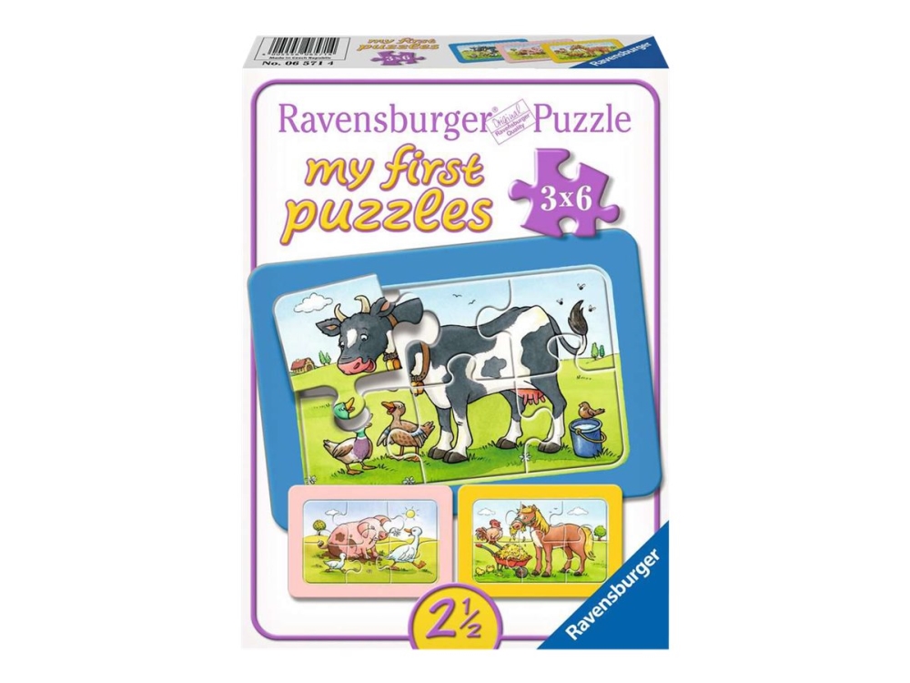 Ravensburger Ensimmäiset palapelini - Hyvät eläinystävät - puslespil - 18 kpl palapelit