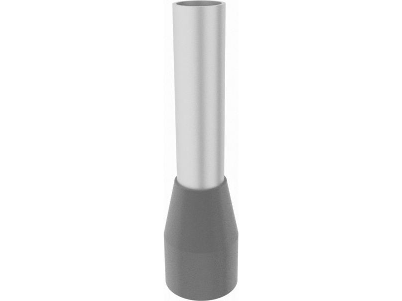 Elpromet isolerade kabelskor/kabeländhylsor 4/10 mm 4 mm² grå (E4010, 100 st) | EL Artiklar - Cee & multipolär - Multipolär material | GameStuff