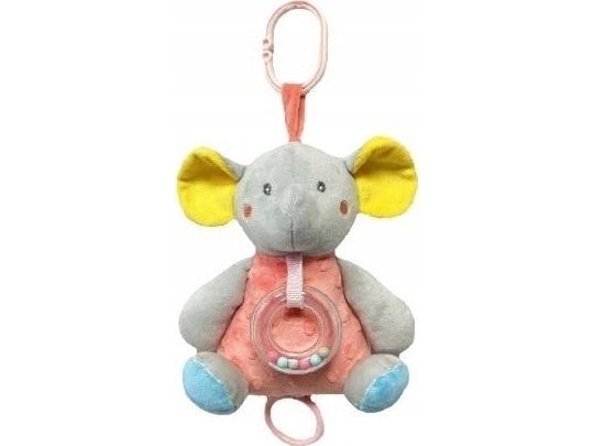 Tullo Puslespil/Uro Elefant Fersken-Grå 18 Cm
