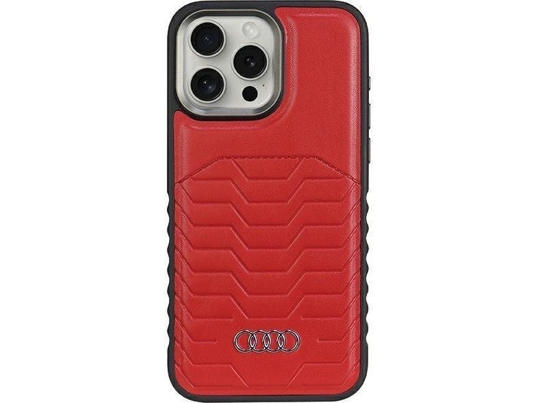 Apple Iphone 15 Pro Max Audi Synthetisch Odinis Dėklas Magsafe (Au-Tpupcmip15pm-Gt/D3-Bk) Juodos Spalvos