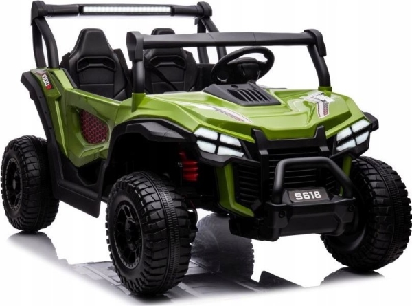 Lean Cars Dvivietis vaikiškas elektromobilis S618, žalias