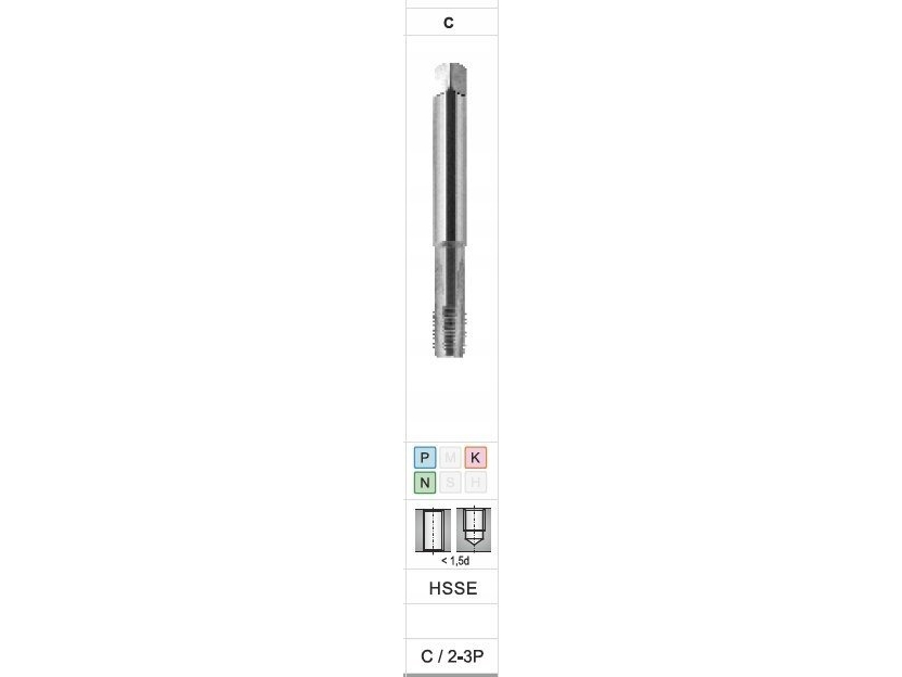 Fanar Gewindebohrer Npt 3/4"-14 Din-374C Hsse 800