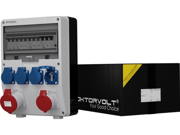 Doktorvolt TD-S/FI 32A 16A 4x230V entreprenadställverk Mennekes Doktorvolt 6916 | EL Artiklar - Motorer, Spänningsreglering, Övervakning - Nätaggregat | GameStuff